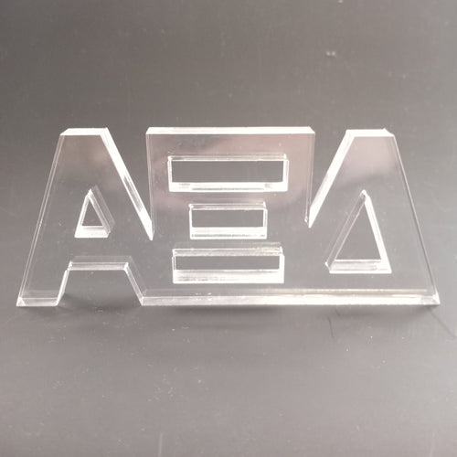 Acrylic Shelf Letters- Alpha Xi Delta