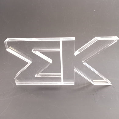 Acrylic Shelf Letters- Sigma Kappa