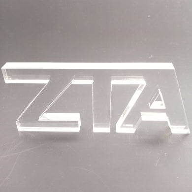 Acrylic Shelf Letters- Zeta Tau Alpha