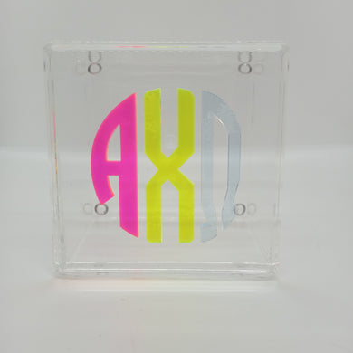 Large Neon Letter Box- Alpha Chi Omega