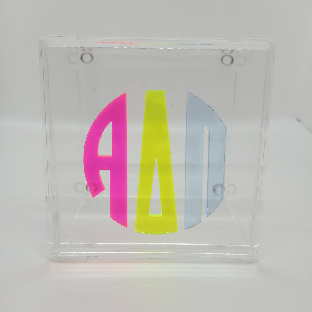 Large Neon Letter Box- Alpha Delta Pi