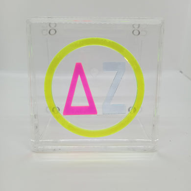 Large Neon Letter Box- Delta Zeta