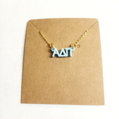 Acrylic Necklace- Alpha Delta Pi
