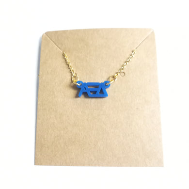 Acrylic Necklace- Alpha Xi Delta