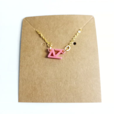 Acrylic Necklace- Delta Zeta