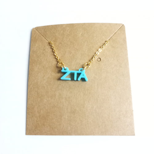 Acrylic Necklace- Zeta Tau Alpha