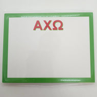 Shadow Letter Flat Notecards- Alpha Chi Omega