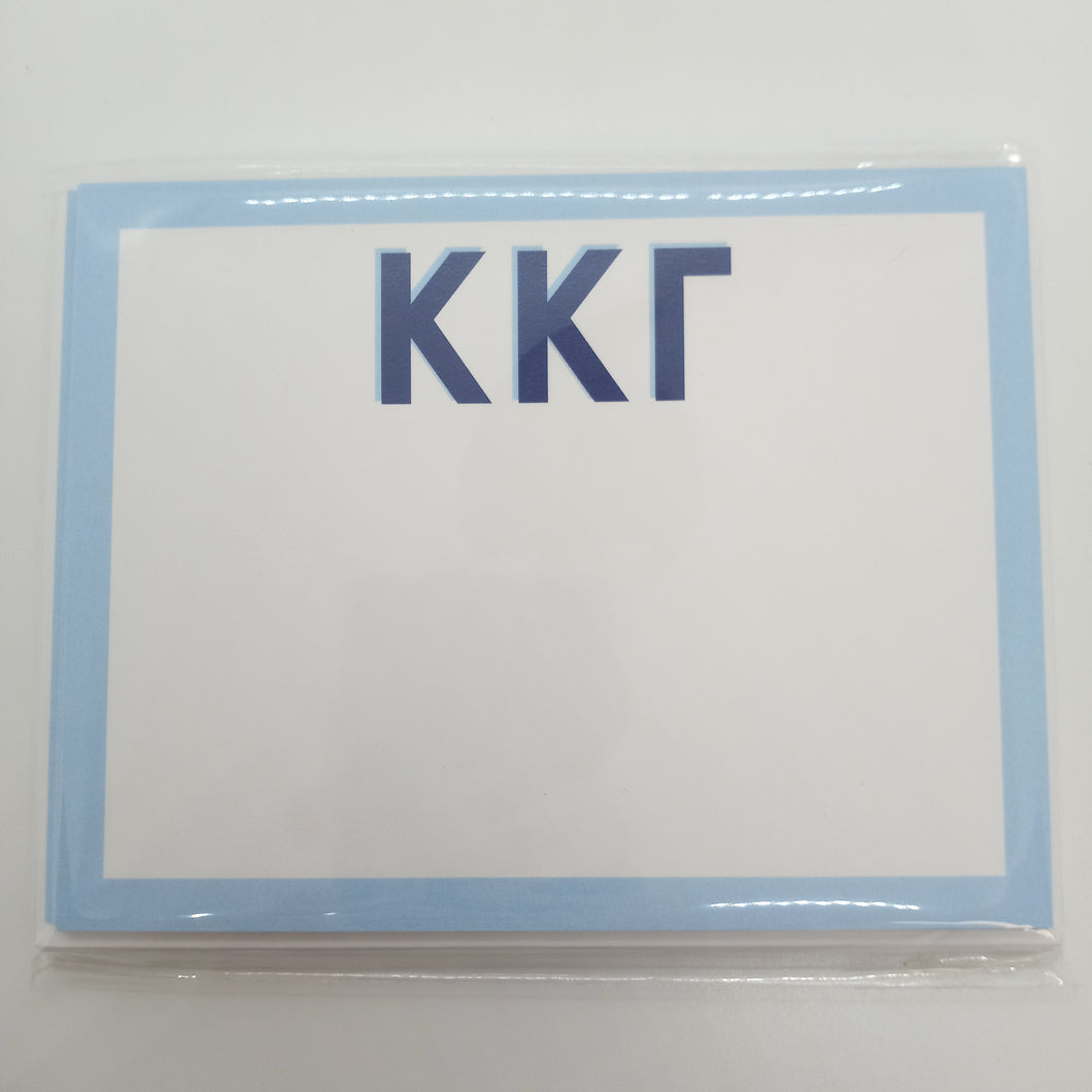Shadow Letter Flat Notecards- Kappa Kappa Gamma
