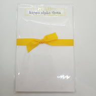 Letter and Name Notepad- Kappa Alpha Theta
