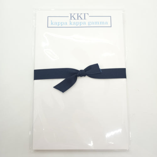 Letter and Name Notepad- Kappa Kappa Gamma