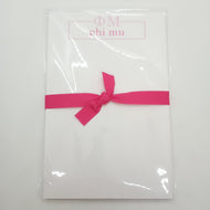 Letter and Name Notepad- Phi Mu