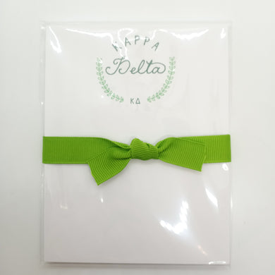 Hand-Lettered Mini Notepad- Kappa Delta