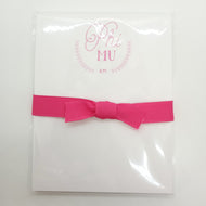 Hand-Lettered Mini Notepad- Phi Mu