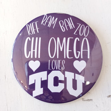 Riff Ram Button- Chi Omega