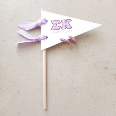 Huggie Hoops Earrings- Sigma Kappa