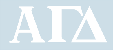 White Decal - Alpha Gamma Delta
