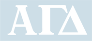 White Decal - Alpha Gamma Delta