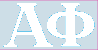 White Decal - Alpha Phi