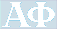 White Decal - Alpha Phi