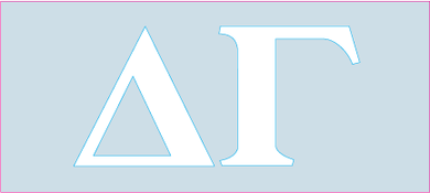 White Decal - Delta Gamma