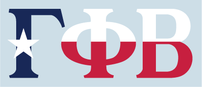 Gamma Phi Beta- Texas Flag decal
