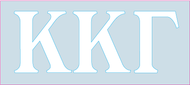 White Decal - Kappa Kappa Gamma