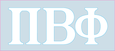 White Decal - Pi Beta Phi