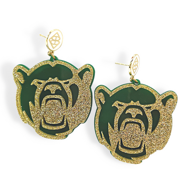 Baylor Bear Logo Earrings