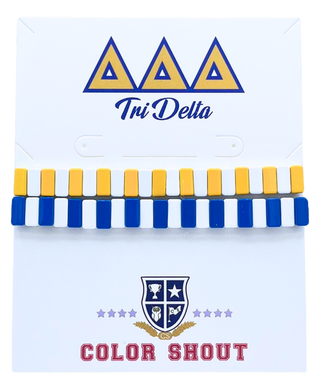 Enamel Tile Bracelets- Delta Delta Delta