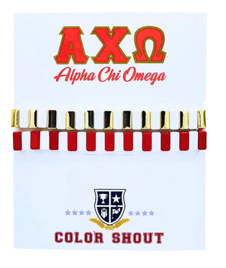Enamel Tile Bracelets- Alpha Chi Omega