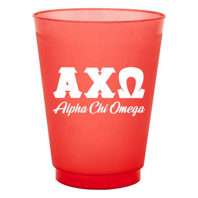 Frost Flex Cups- Alpha Chi Omega Red