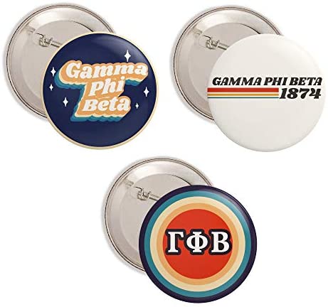 Retro Buttons- Gamma Phi Beta