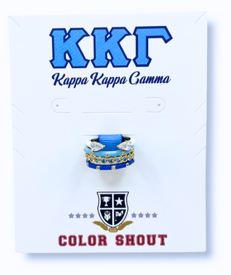 Set of 4 Stack Rings- Kappa Kappa Gamma