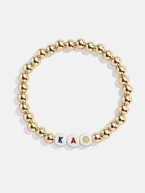 Metal Bead Bracelet- Kappa Alpha Theta