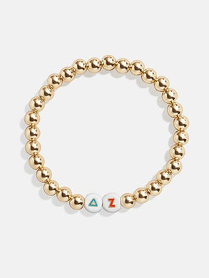 Metal Bead Bracelet- Delta Zeta