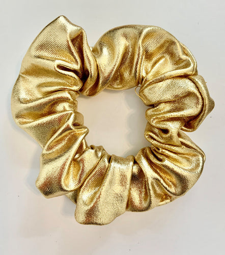 Scrunchie- Metallic Gold