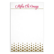 Gold Dot Notepad - Alpha Chi Omega