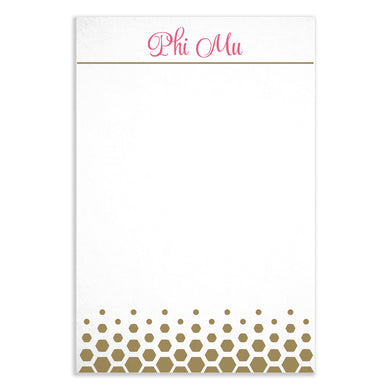 Gold Dot Notepad - Phi Mu