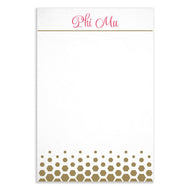 Gold Dot Notepad - Phi Mu