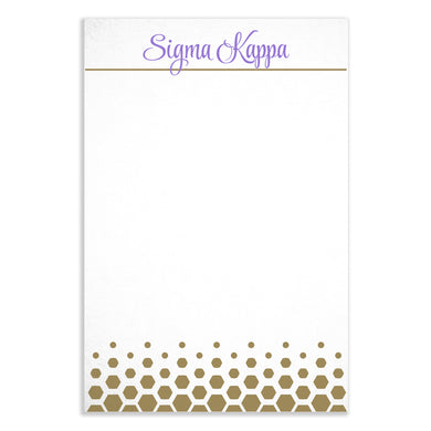 Gold Dot Notepad - Sigma Kappa