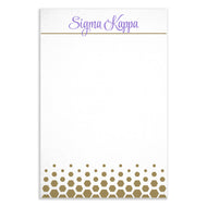 Gold Dot Notepad - Sigma Kappa