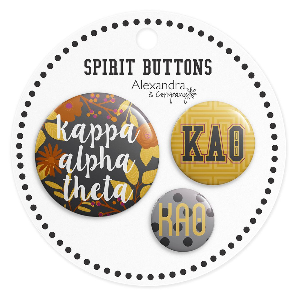 Button Set - Kappa Alpha Theta