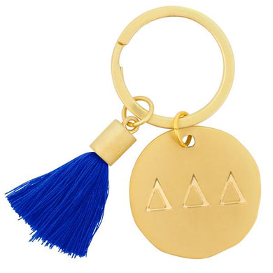 Tassel Keychain - Delta Delta Delta