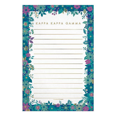 Floral Notepad - Kappa Kappa Gamma