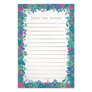 Floral Notepad - Zeta Tau Alpha