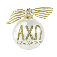 Gold and White Ornament - Alpha Chi Omega