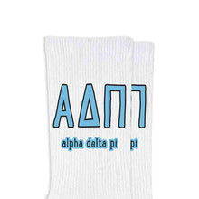 Letters And Name Crew Socks- Alpha Delta Pi