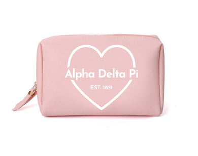 Red Heart Cosmetic Bag - Alpha Delta Pi