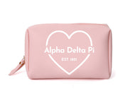 Red Heart Cosmetic Bag - Alpha Delta Pi