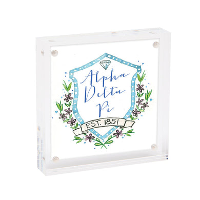 Mini Framed Motif Print- Alpha Delta Pi